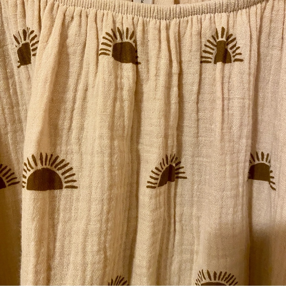 Rylee + Cru Jaime Cotton Dress in Sunset Print Medium - Picture 5 of 9